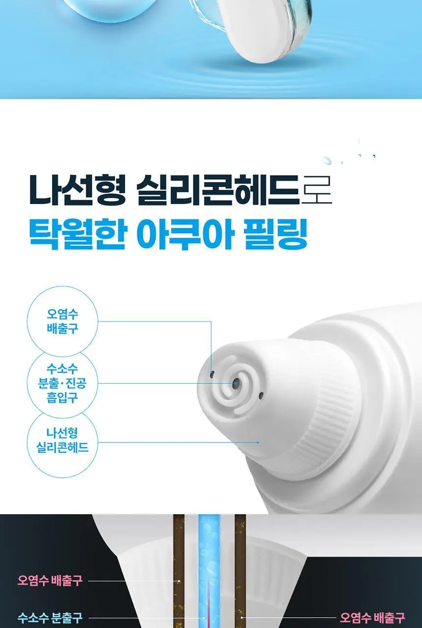 [블랙헤드 모공케어] H2 수소 아쿠아 워터 필링기 JOC-H2 상세페이지 15